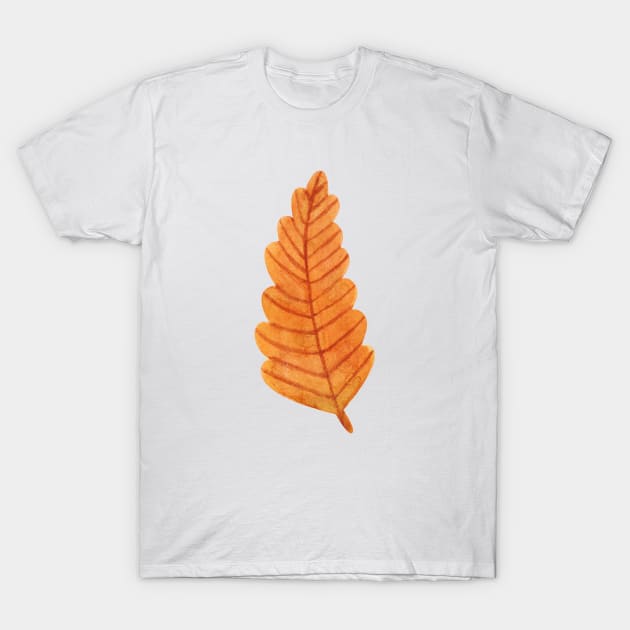 leaf watercolor foliage T-Shirt by shoko